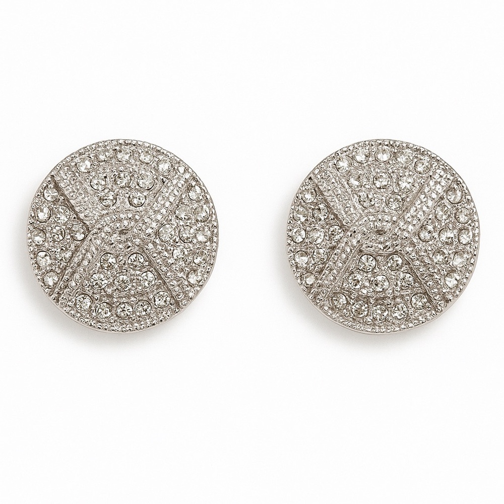 ⚜️ Trendy Style Sparkling Silver Earrings with Zirconia